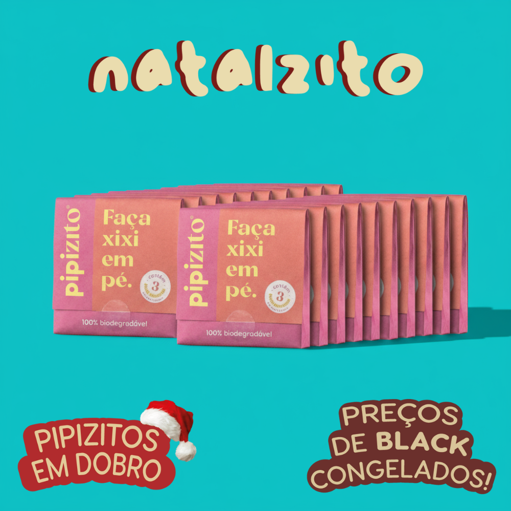 PAGUE 20, LEVE 40: Pipizito Funil Urinário Descartável (40 pacotes c/ 3 unidades)