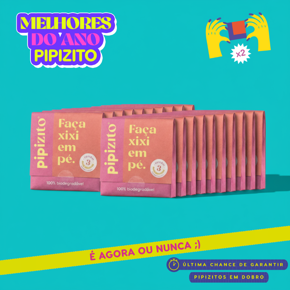 PAGUE 20, LEVE 40: Pipizito Funil Urinário Descartável (40 pacotes c/ 3 unidades)