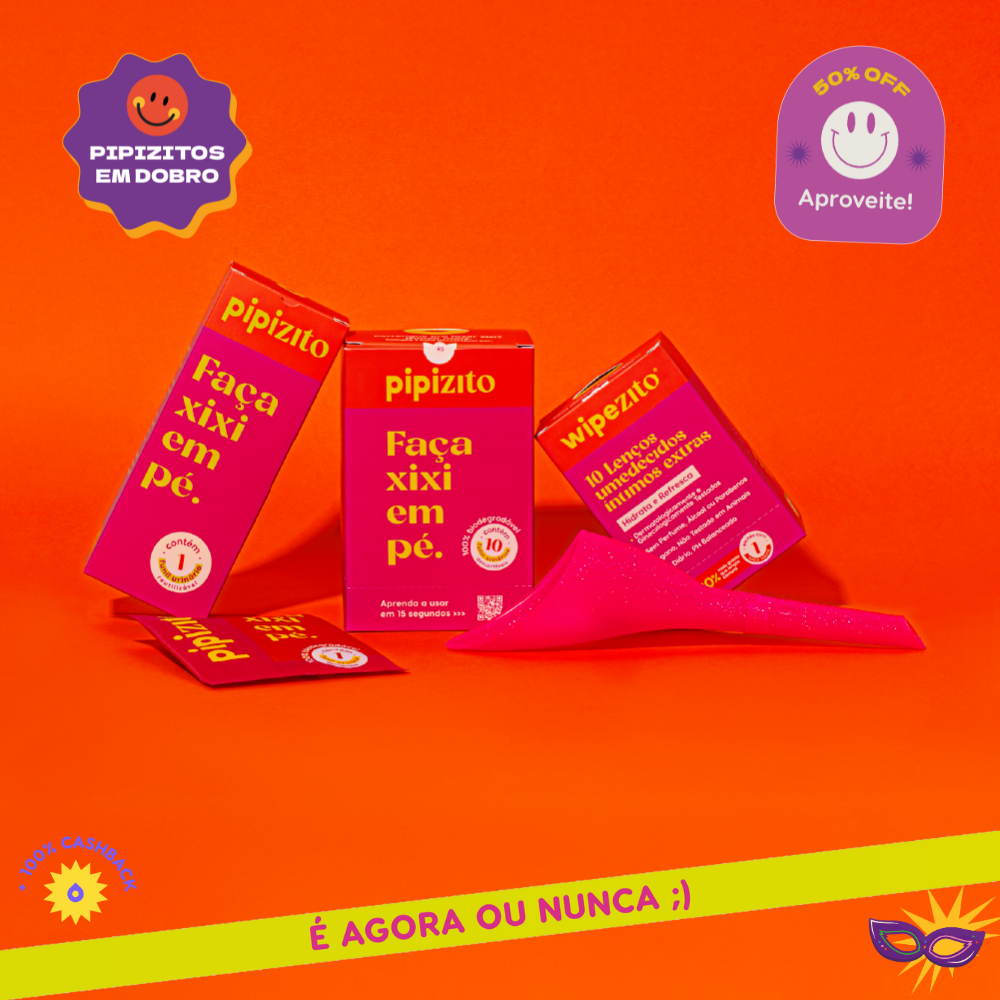 KIT MINI EM DOBRO: 2 Pipizito Reutilizável + 10 Pipizitos Descartáveis + 10 Wipezitos + 2 Totozitos
