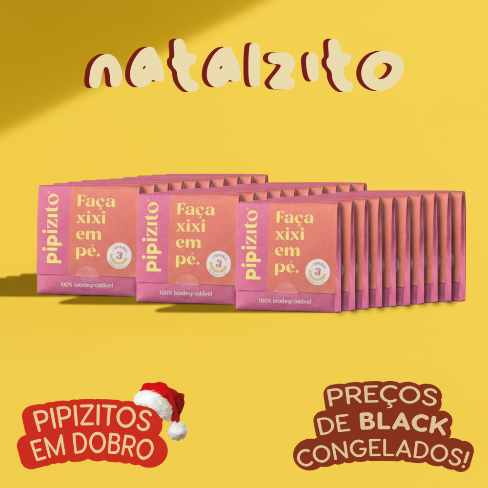 PAGUE 30, LEVE 60: Pipizito Funil Urinário Descartável (60 pacotes c/ 3 unidades)