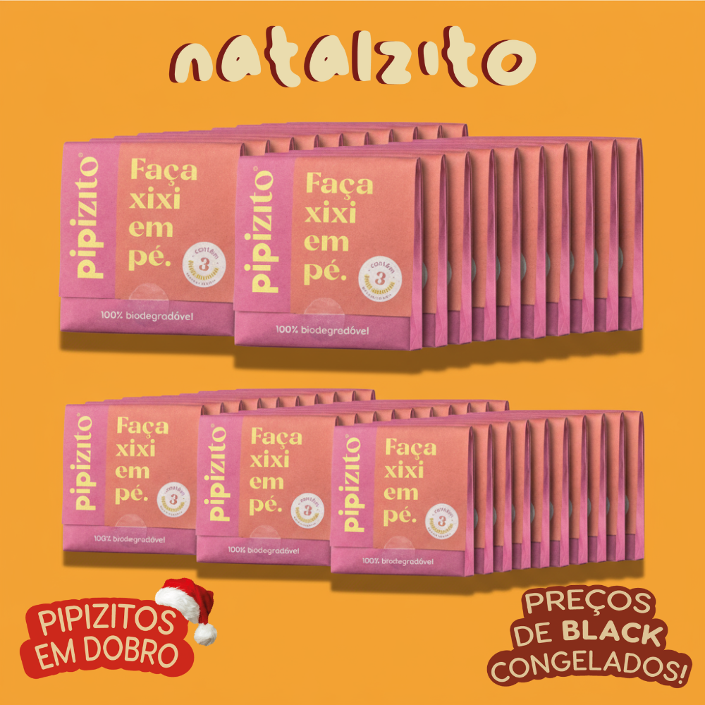 PAGUE 50, LEVE 100: Pipizito Funil Urinário Descartável (100 pacotes c/ 3 unidades)