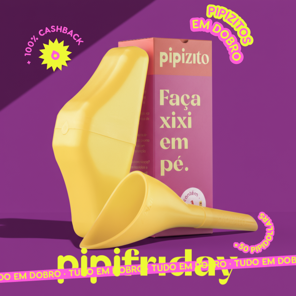 PAGUE 1, LEVE 2: Pipizito Reutilizável - Amarelo
