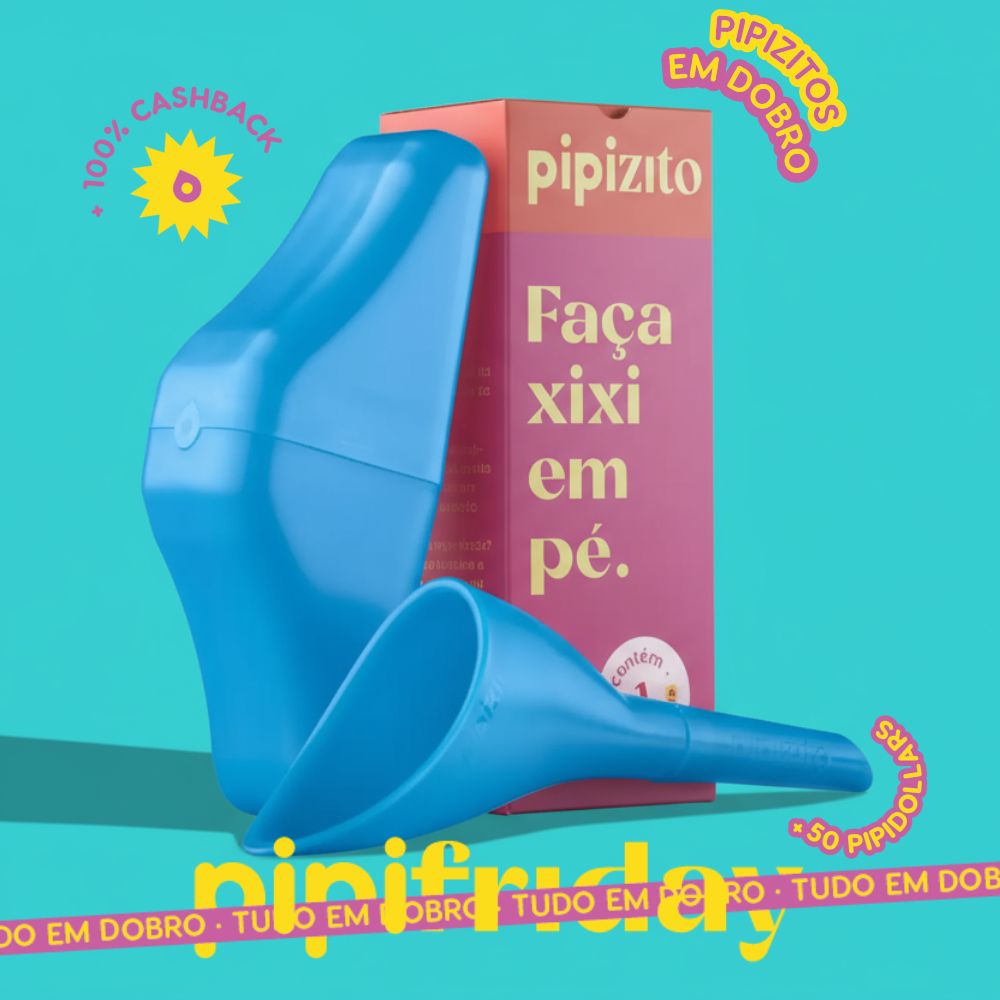 PAGUE 1, LEVE 2: Pipizito Reutilizável - Azul Celeste