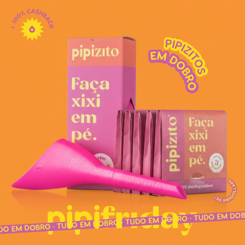 KIT BÁSICO EM DOBRO: 2 Pipizito Reutilizável + 30 Pipizitos Descartáveis + 10 Wipezitos
