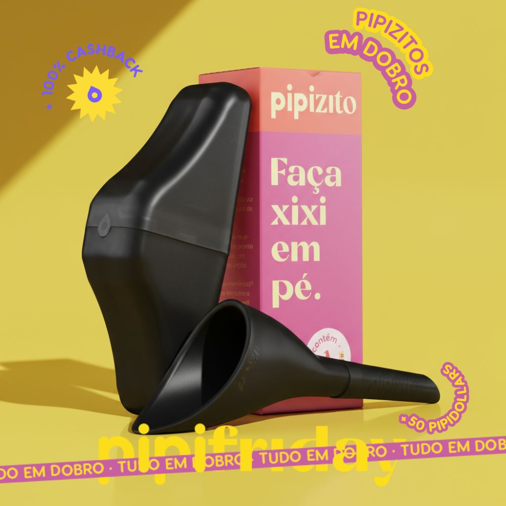 PAGUE 1, LEVE 2: Pipizito Reutilizável - Preto
