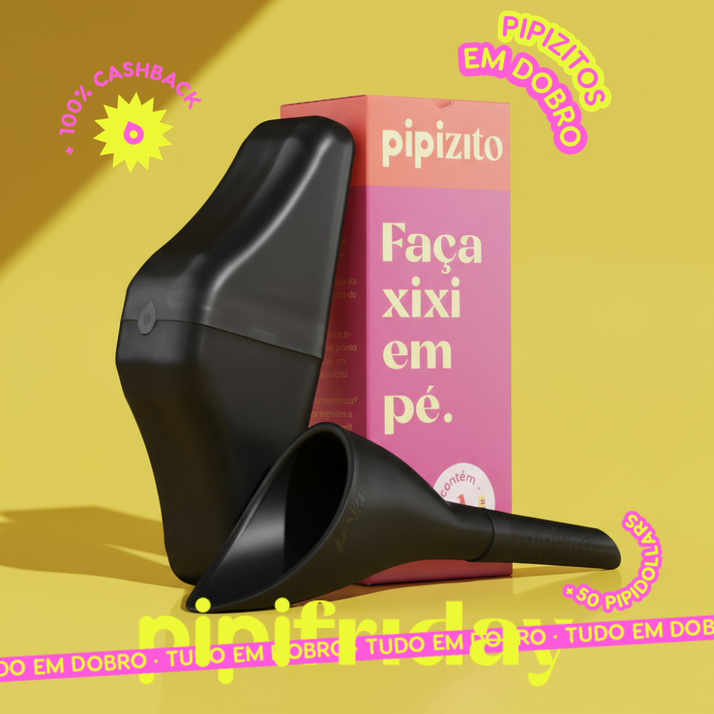 PAGUE 1, LEVE 2: Pipizito Reutilizável - Preto
