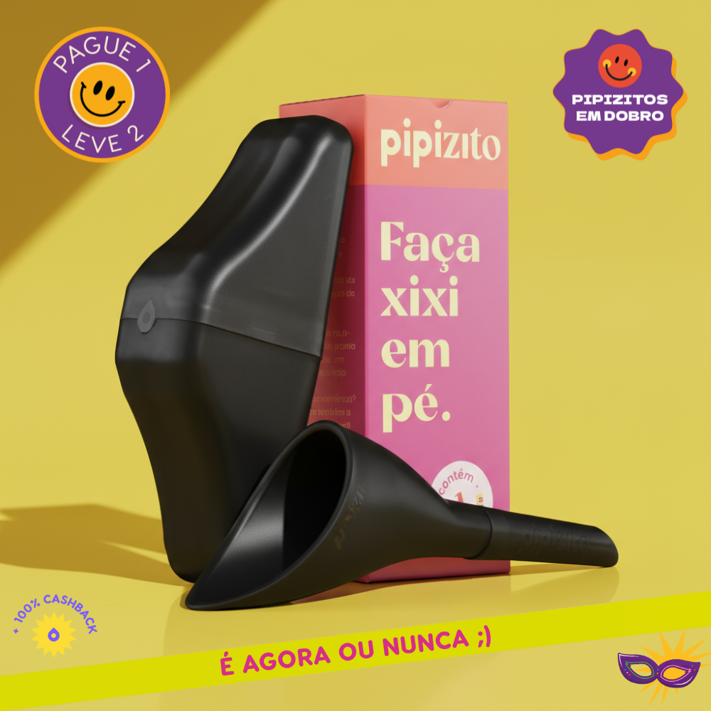 PAGUE 1, LEVE 2: Pipizito Reutilizável - Preto