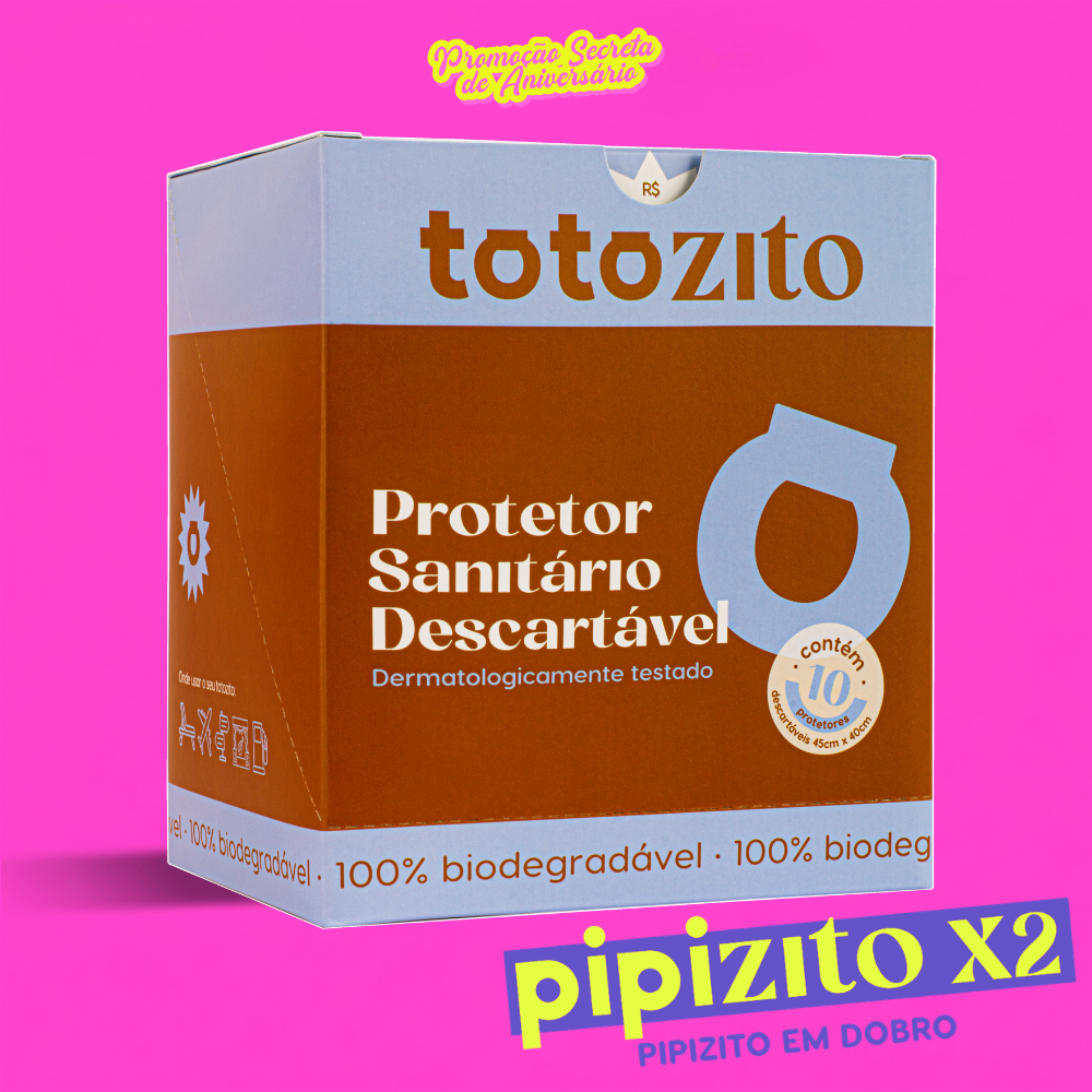 EM DOBRO: Totozito Protetor Sanitário Descartável