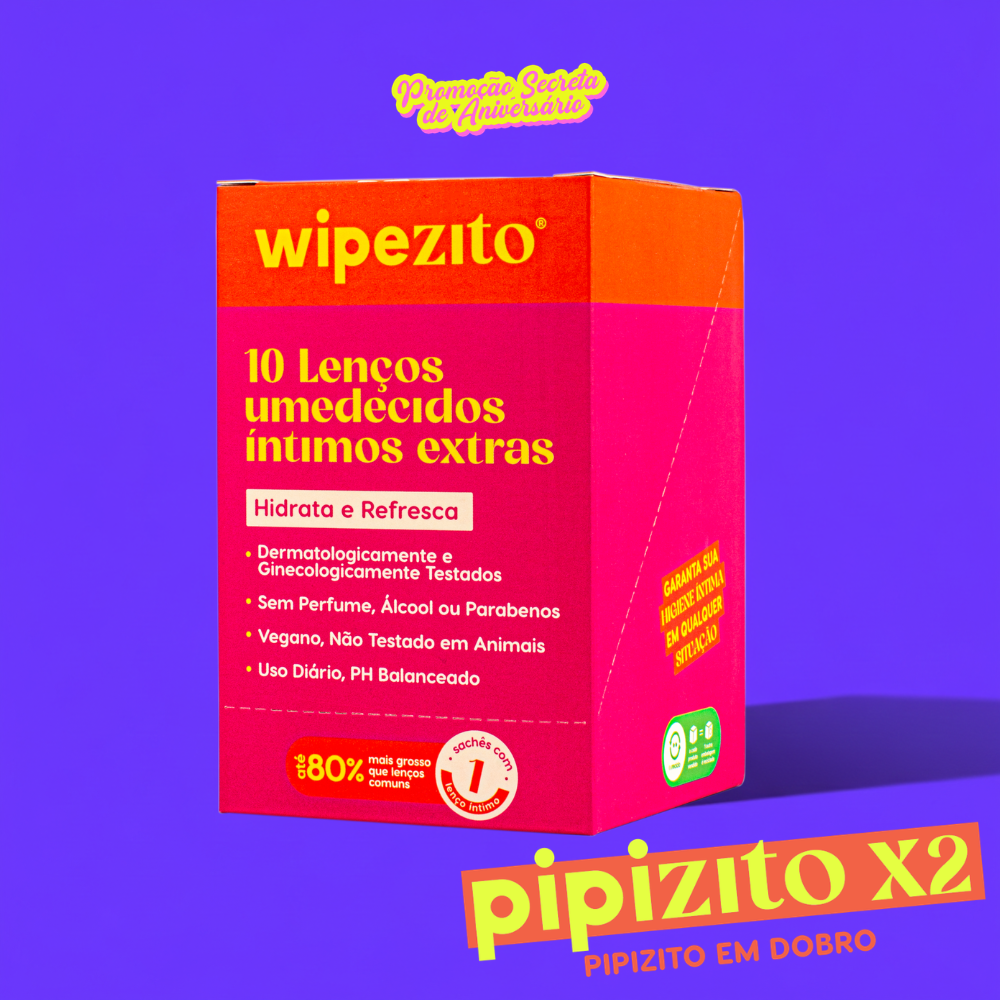 EM DOBRO: Wipezito Lenço Umedecido Unitário