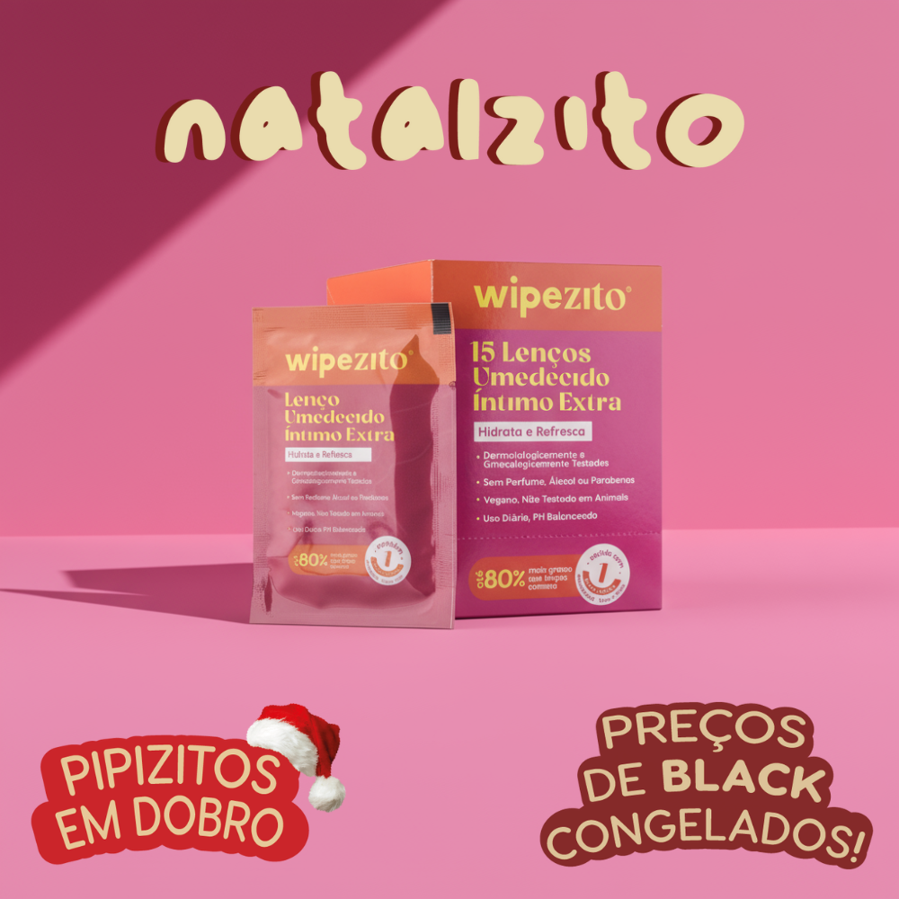 COMPRE 50, LEVE 100: Wipezitos Lenço Umedecido Unitário