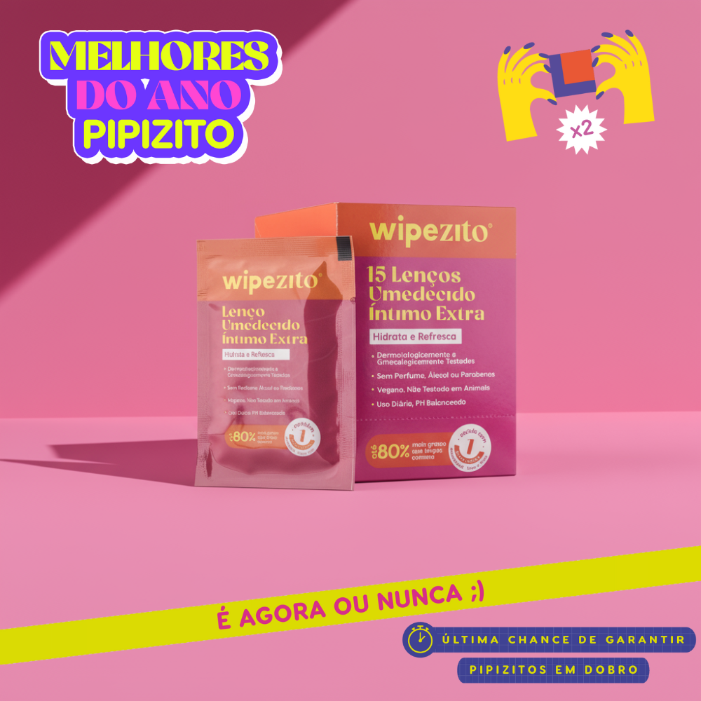 COMPRE 50, LEVE 100: Wipezitos Lenço Umedecido Unitário