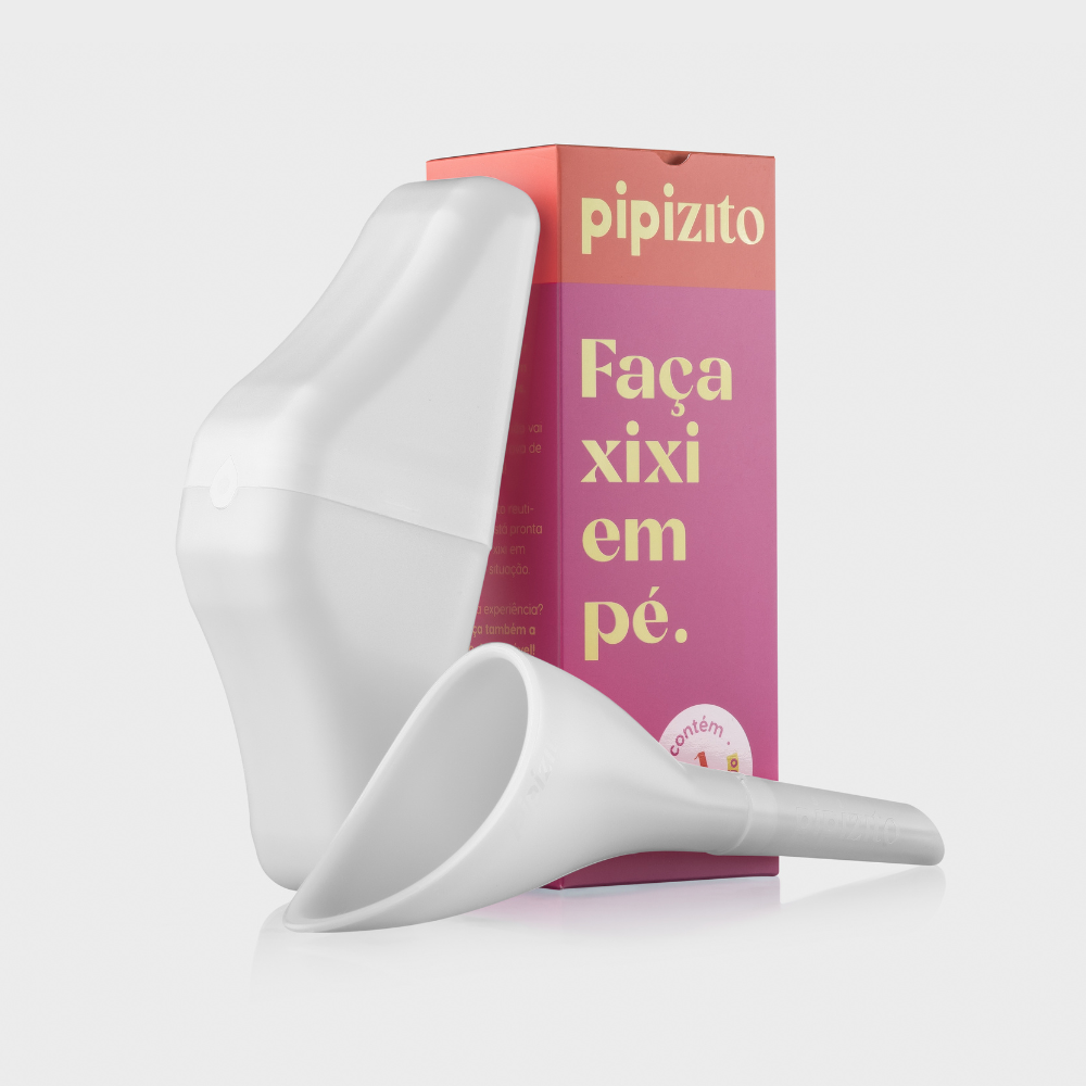 LIQUIzito: Pipizito Reutilizável Branco EM DOBRO