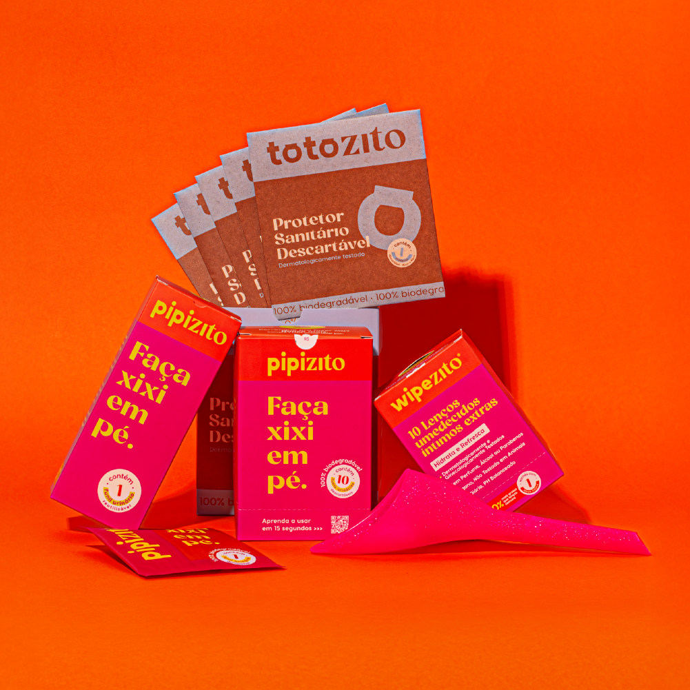 KIT LIBERDADE: 1 Pipizito Reutilizável + 10 Pipizitos Descartáveis