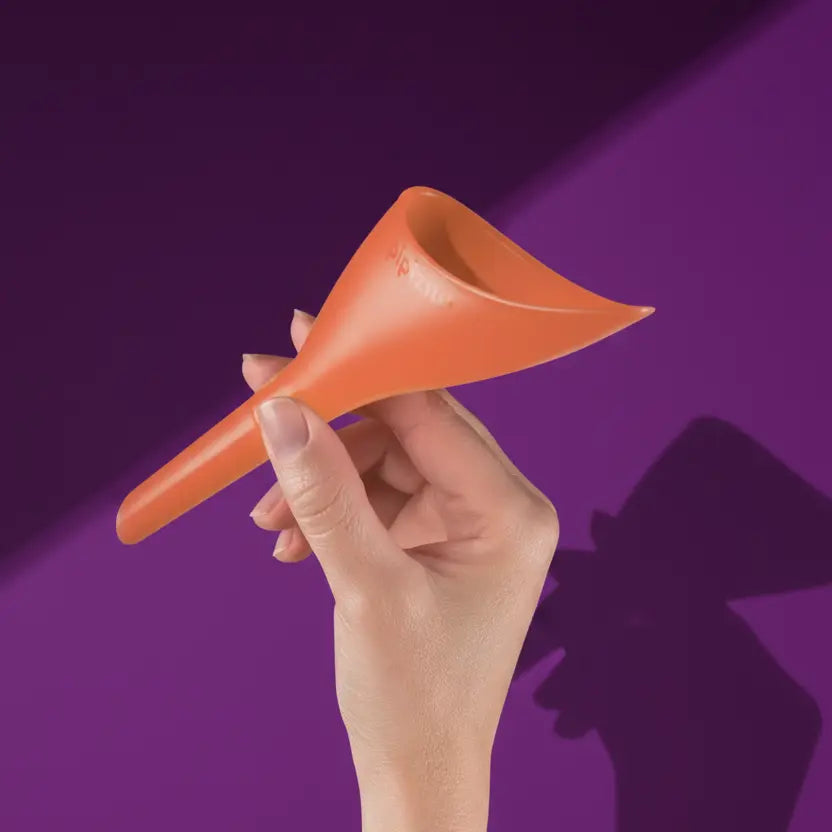 Pipizito Funil Urinário Reutilizável - Laranja pipizito - faça xixi em pé