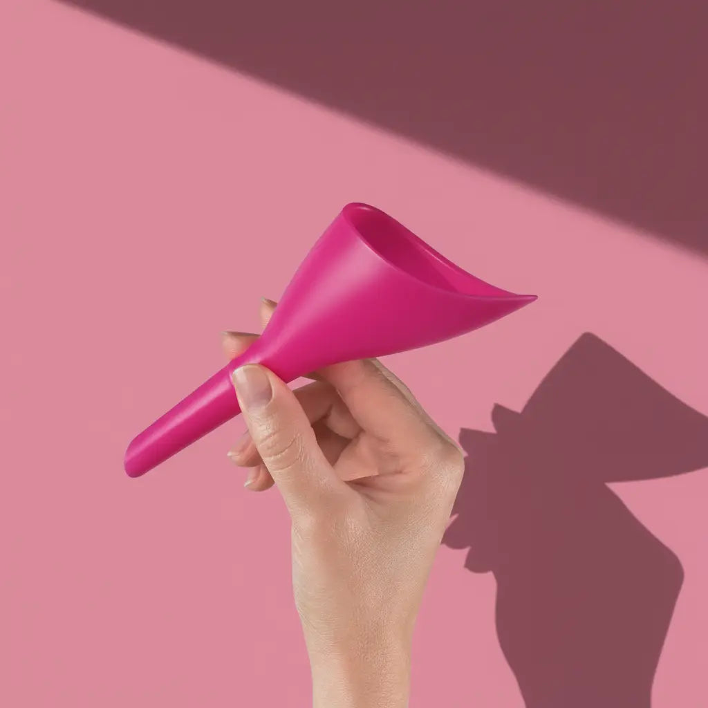 Pipizito Funil Urinário Reutilizável - Rosa pipizito - faça xixi em pé