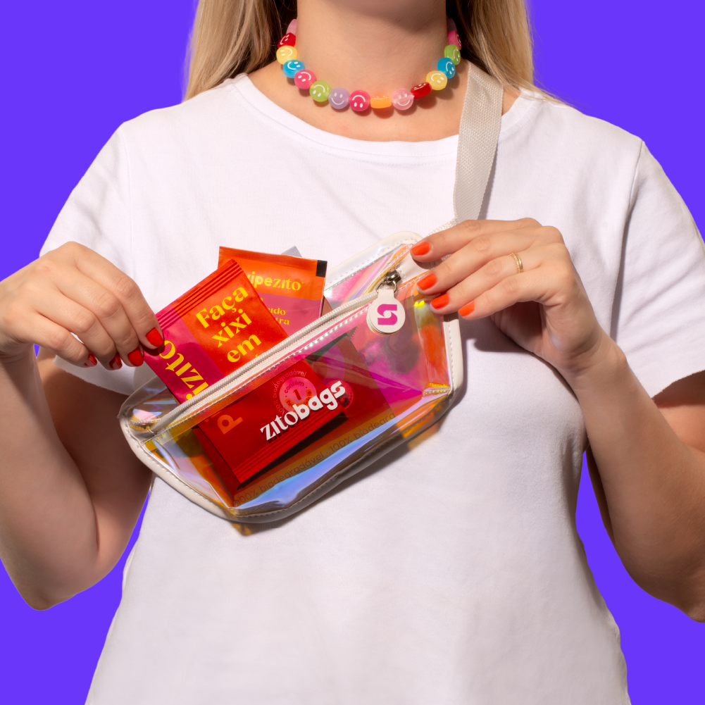 Pochete Zitobags Holográfica - EDIÇÃO LIMITADA