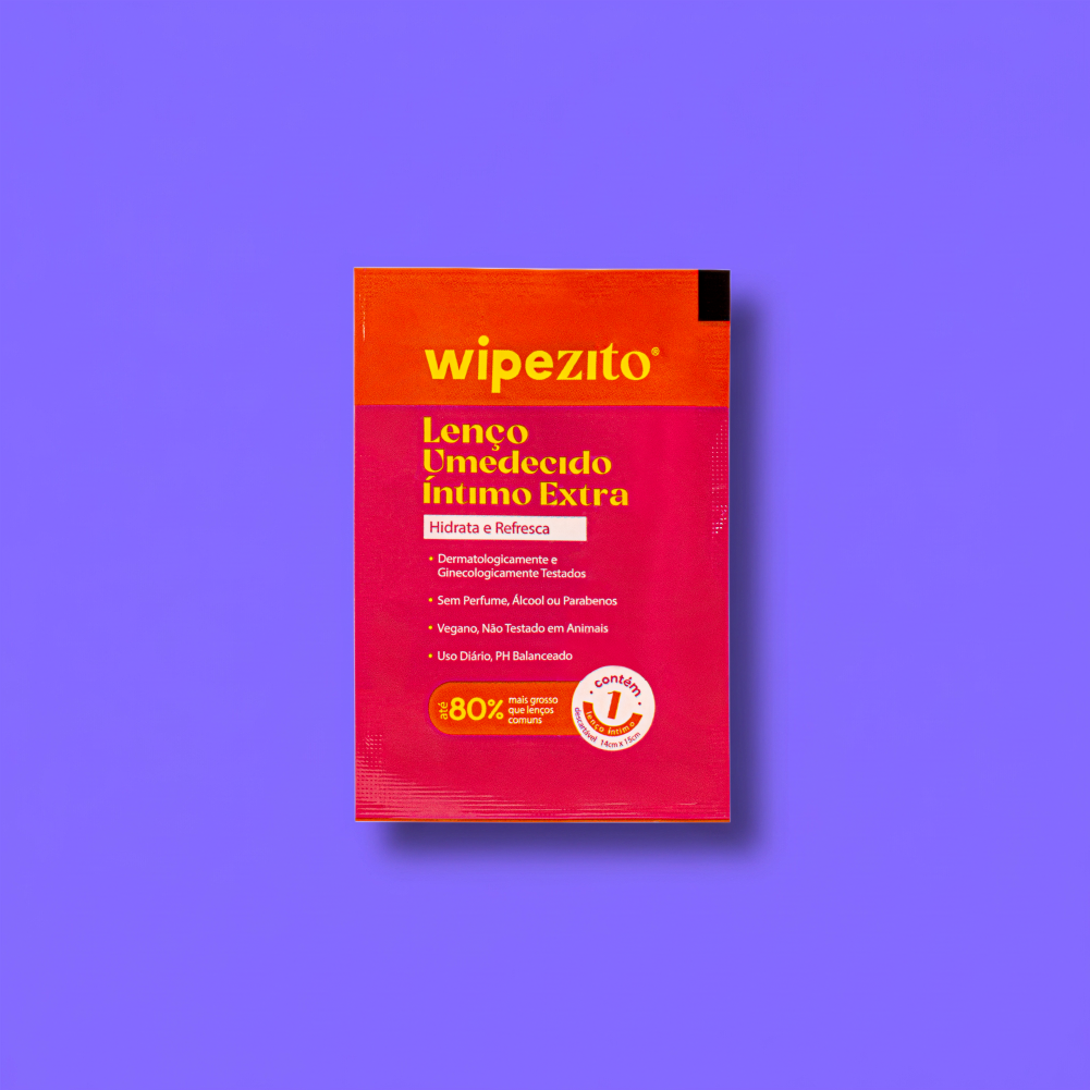 Wipezito Lenço Umedecido Íntimo Unitário