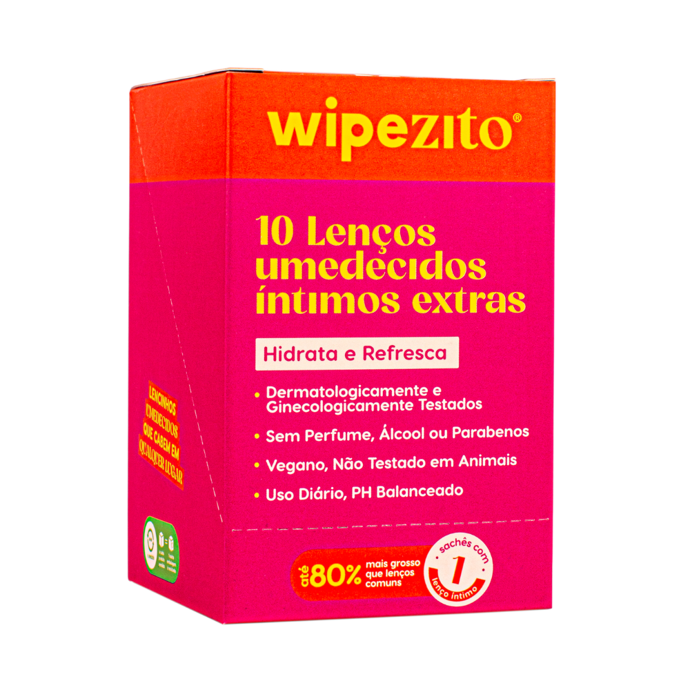 Wipezito Lenço Umedecido Íntimo Unitário