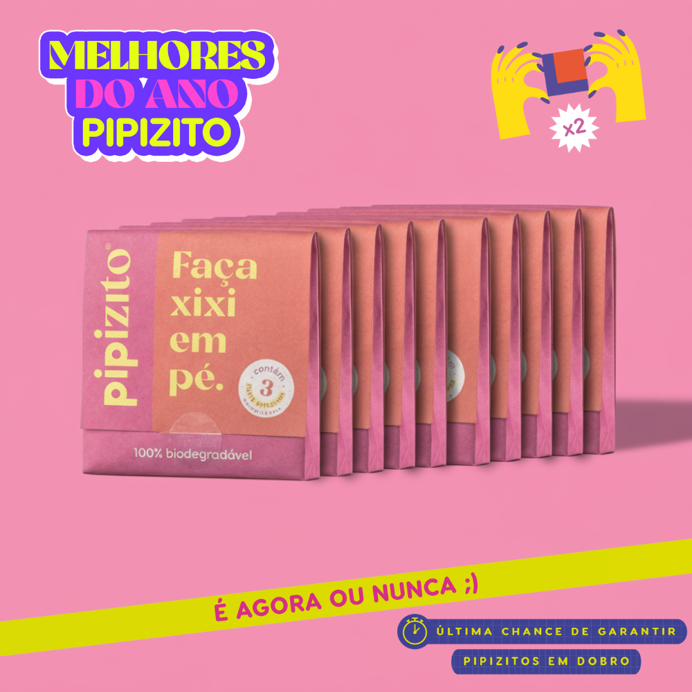 PAGUE 10, LEVE 20: Pipizito Funil Urinário Descartável (20 pacotes c/ 3 unidades)