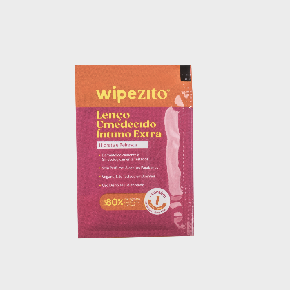 Wipezito - Lenço Umedecido Íntimo Extra - 1 unidade