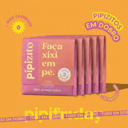 PAGUE 5, LEVE 10: Pipizito Funil Urinário Descartável (10 pacotes c/ 3 unidades)