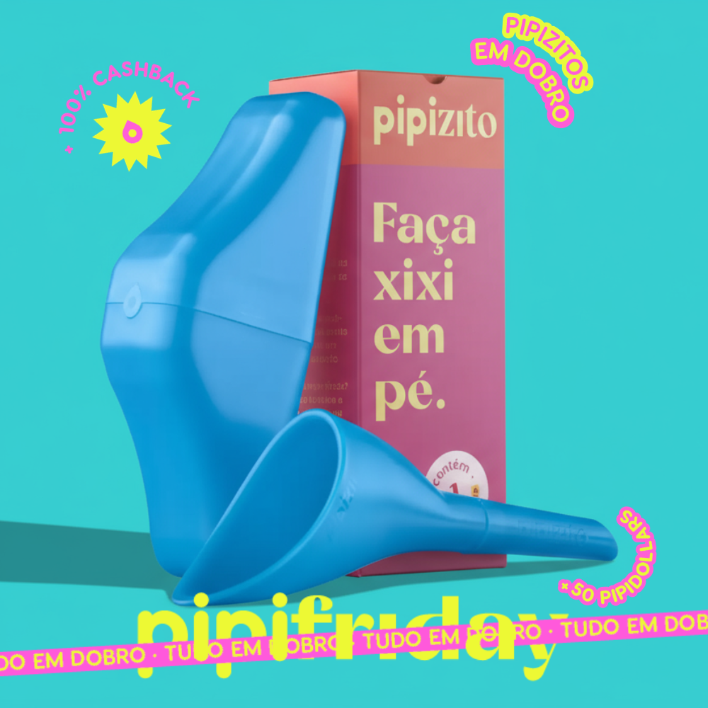 PAGUE 1, LEVE 2: Pipizito Reutilizável - Azul Celeste