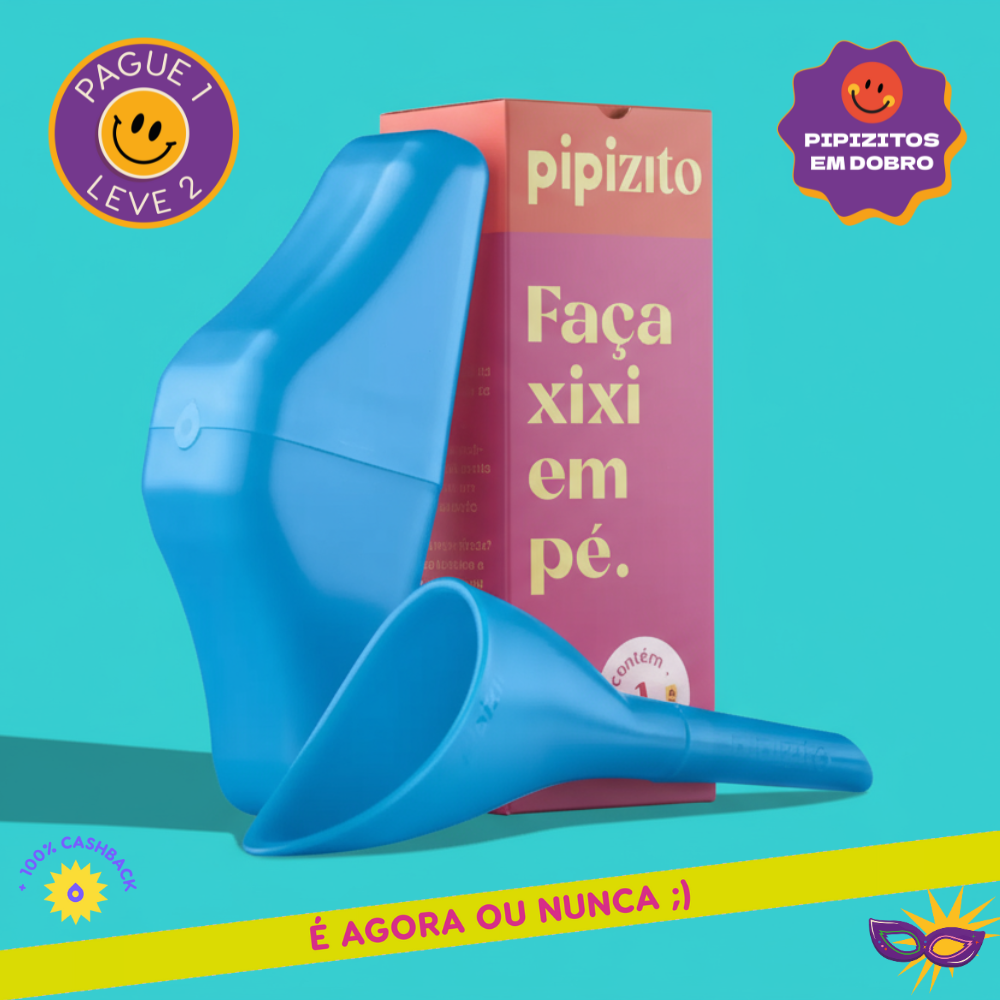 PAGUE 1, LEVE 2: Pipizito Reutilizável - Azul Celeste