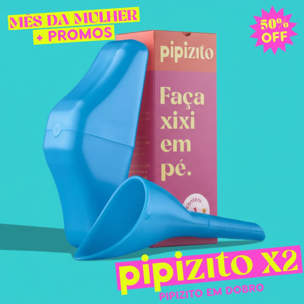 PAGUE 1, LEVE 2: Pipizito Reutilizável - Azul Celeste
