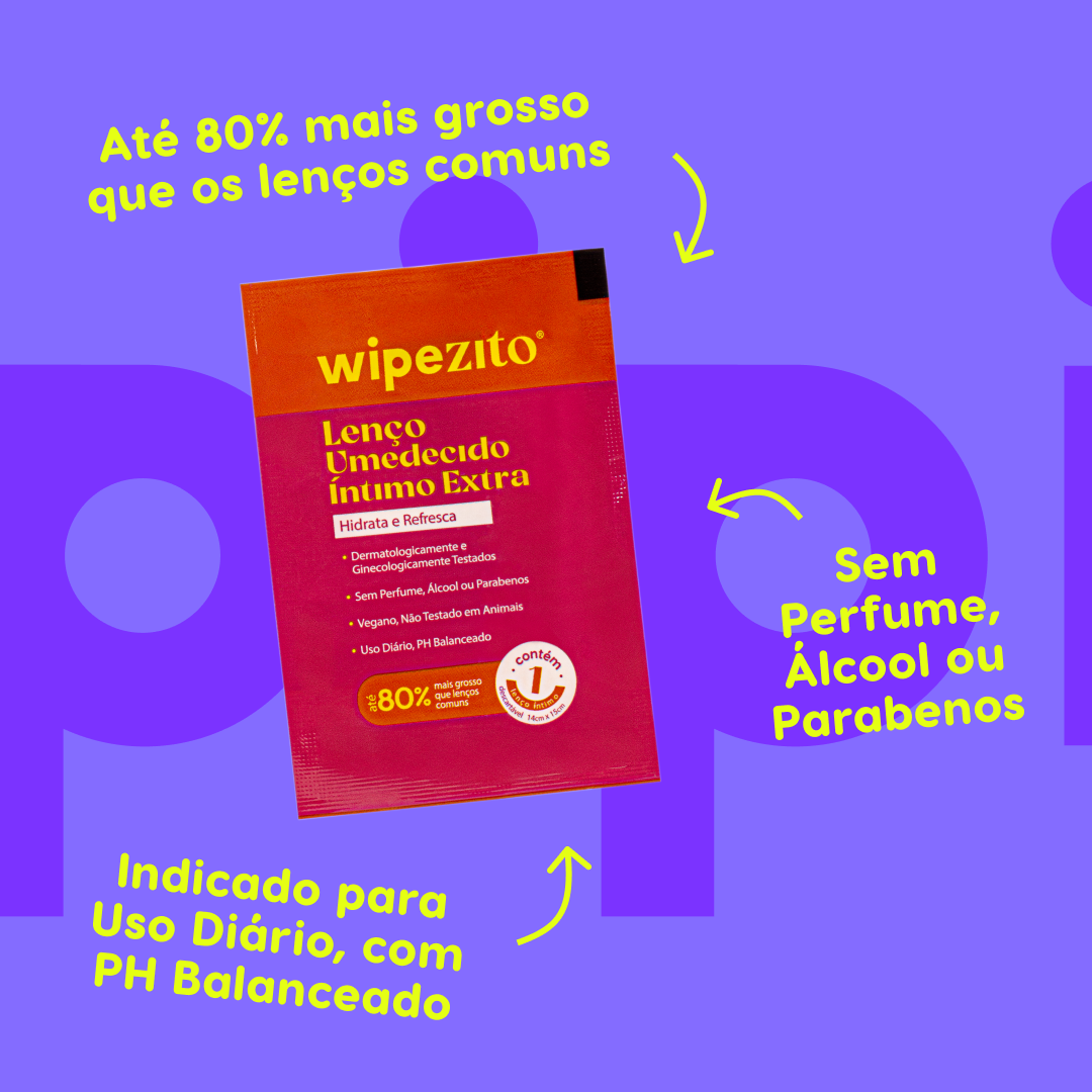 PAGUE 10, LEVE 20: Wipezito Lenço Umedecido Unitário