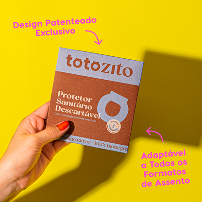 Totozito Protetor para Assento Sanitário Descartável