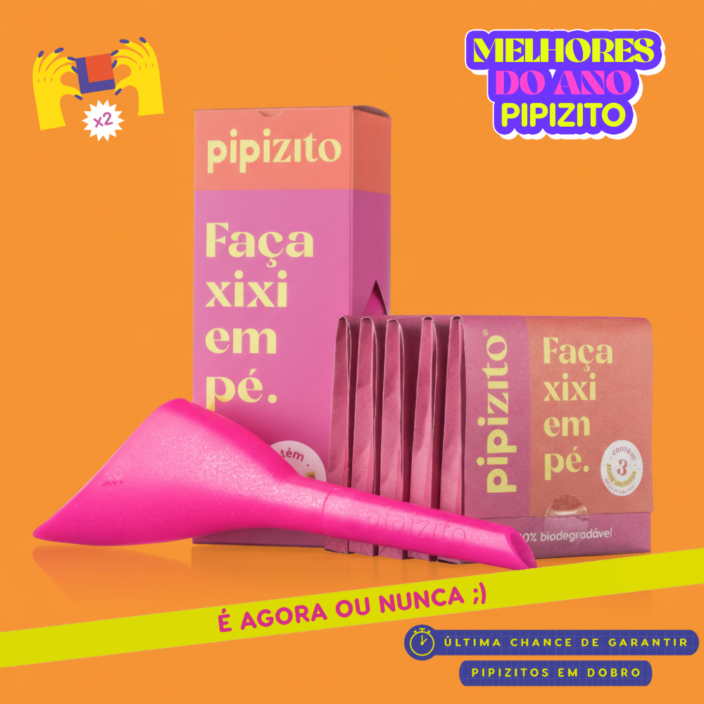 KIT BÁSICO EM DOBRO: 2 Pipizito Reutilizável + 30 Pipizitos Descartáveis + 10 Wipezitos
