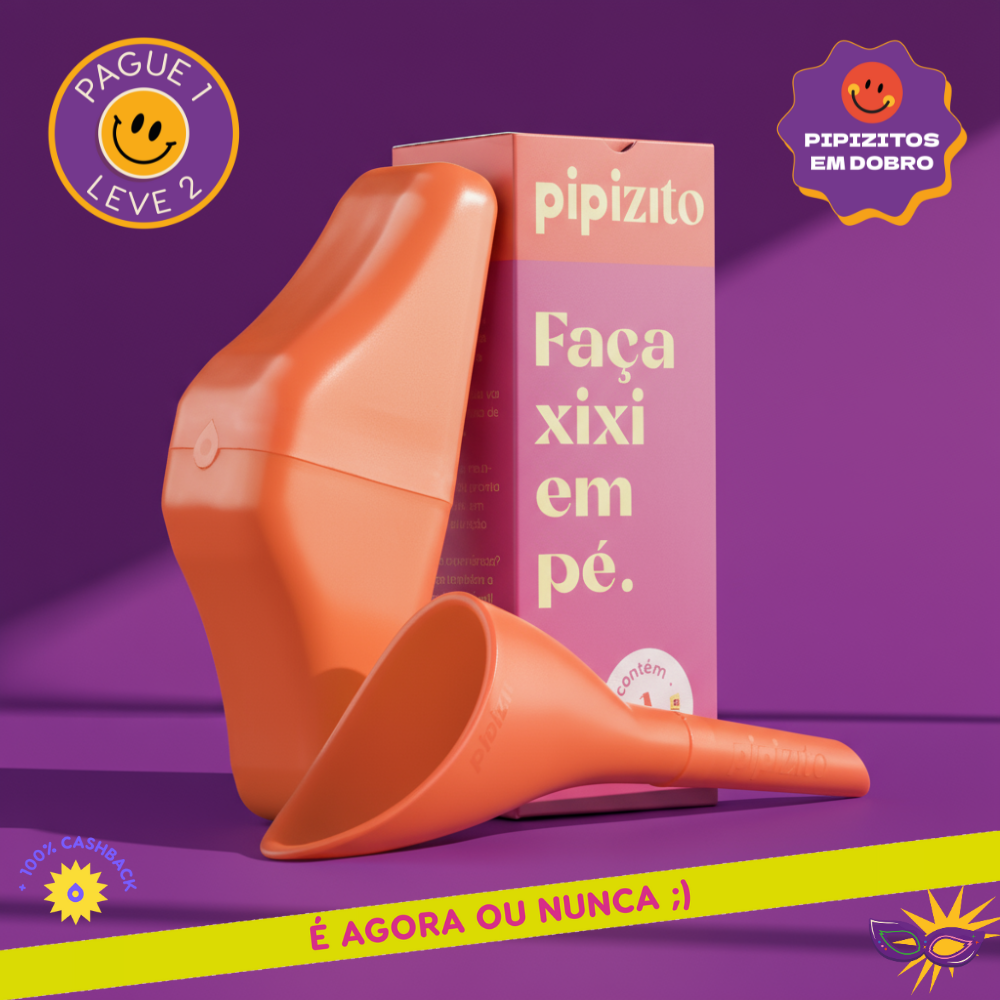 PAGUE 1, LEVE 2: Pipizito Reutilizável - Laranja