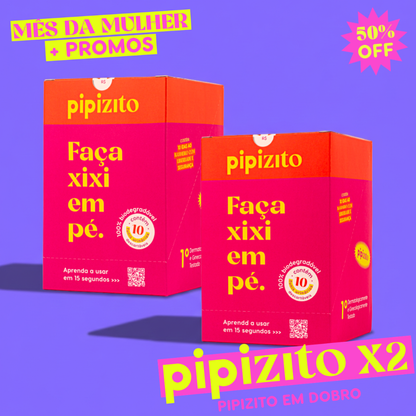 PAGUE 10, LEVE 20: NOVO Pipizito Funil Urinário Descartável