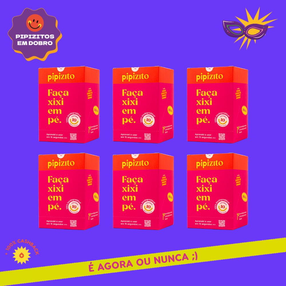 PAGUE 30, LEVE 60: NOVO Pipizito Funil Urinário Descartável