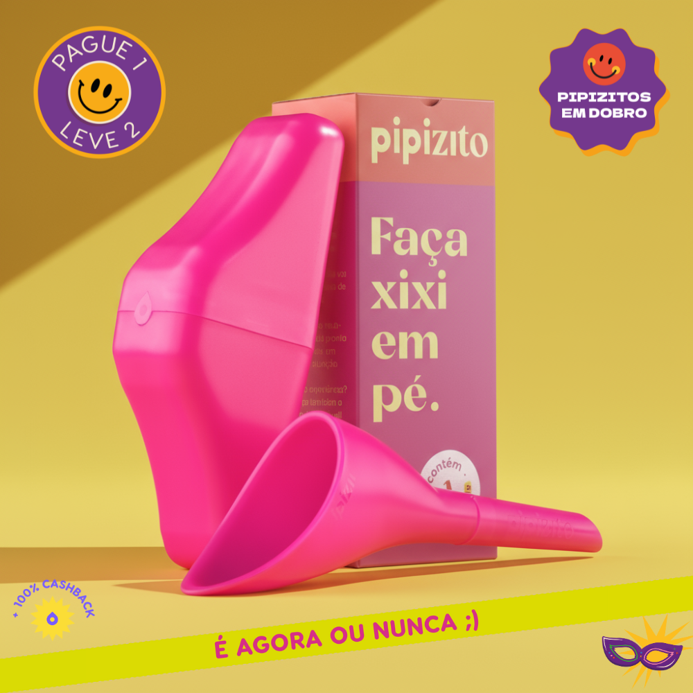 PAGUE 1, LEVE 2: Pipizito Reutilizável - Rosa