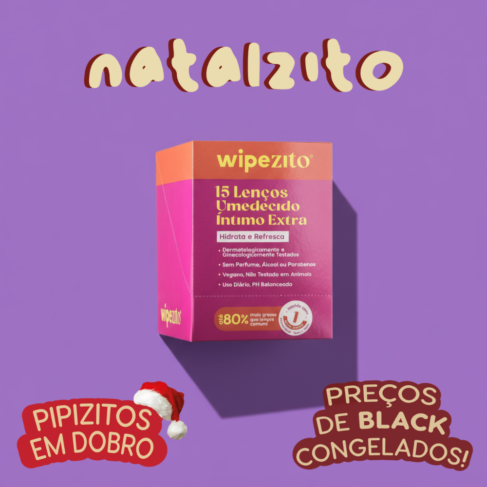 PAGUE 15, LEVE 30: Wipezito Lenço Umedecido Unitário (30 unidades)