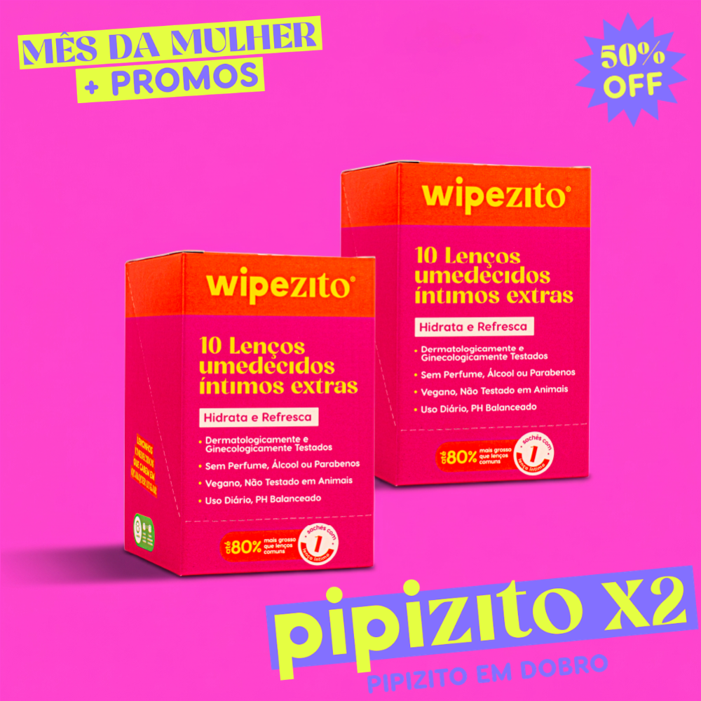 PAGUE 10, LEVE 20: Wipezito Lenço Umedecido Unitário