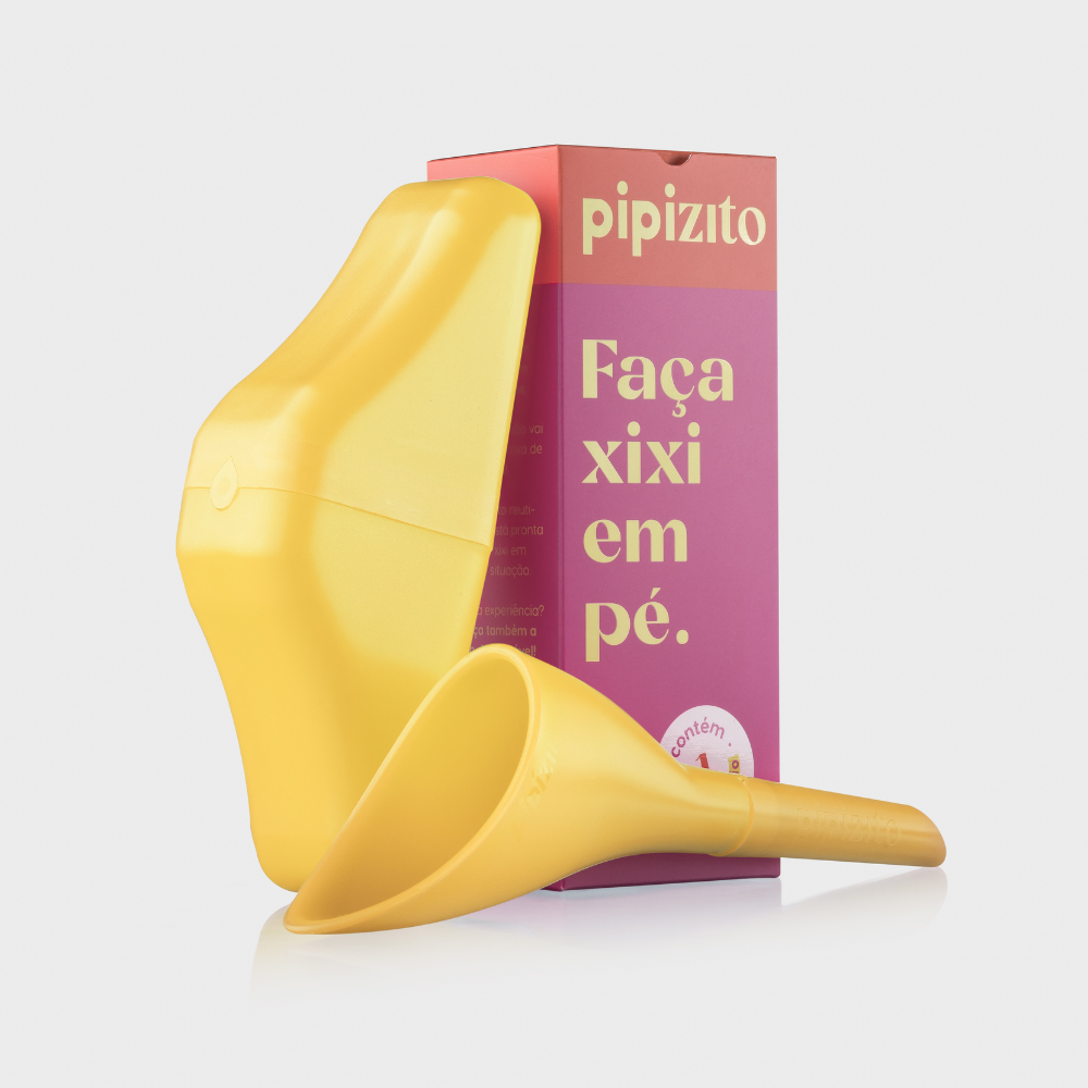 Pipizito Funil Urinário Reutilizável - Amarelo