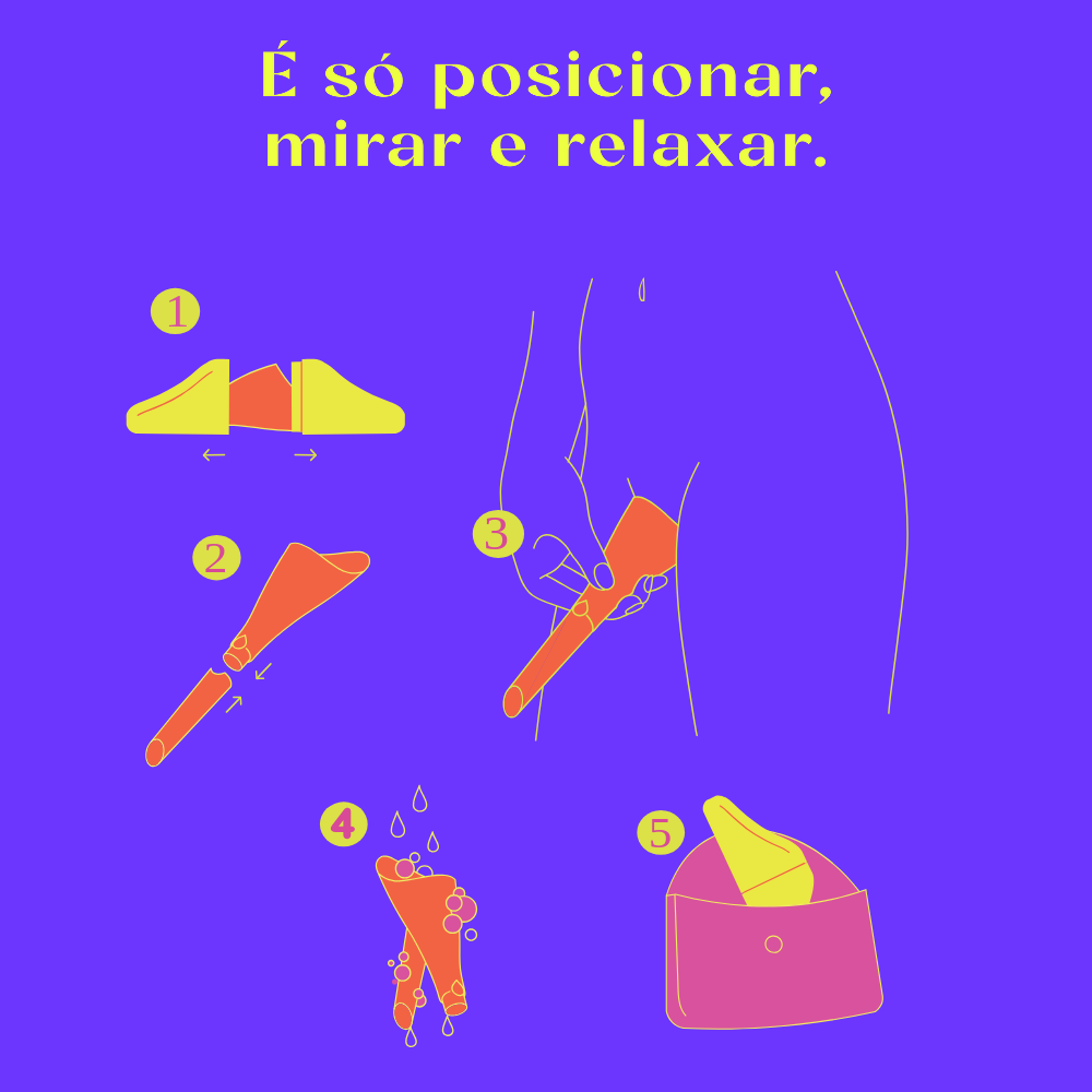 Pipizito Funil Urinário Reutilizável - Rosa