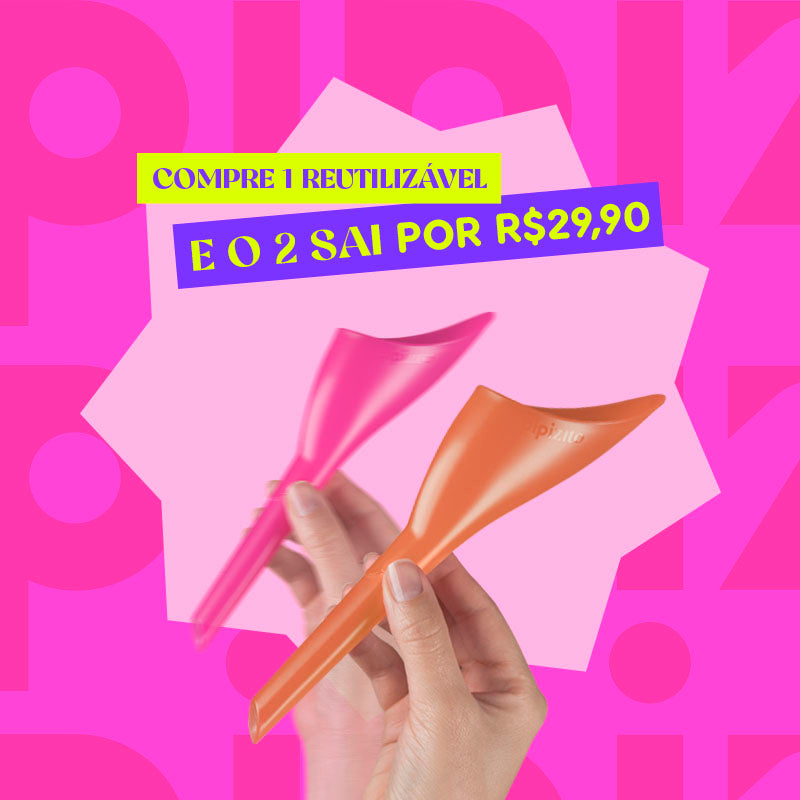 Kit 2 Pipizito Funil Urinário Reutilizável (escolha as cores)