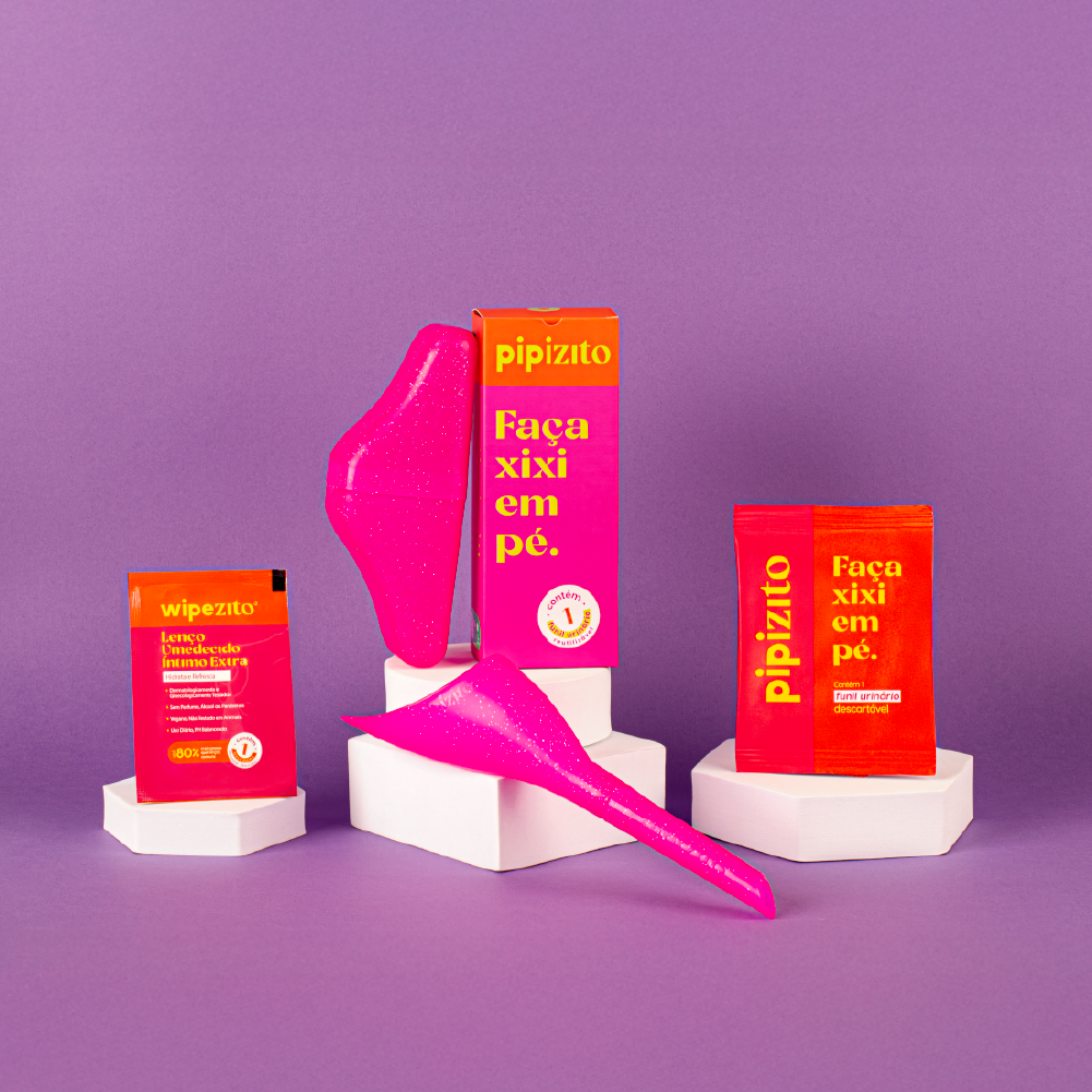 KIT BÁSICO: 1 Pipizito Reutilizável + 15 Pipizitos Descartáveis + 5 Wipezitos
