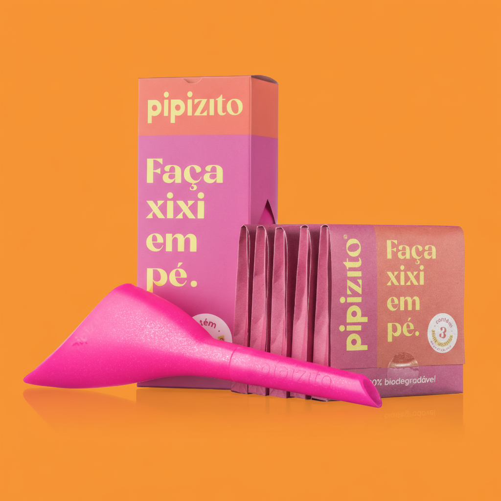 Kit Básico: 1 Pipizito Reutilizável + 15 Pipizitos Descartáveis + 5 Wipezitos