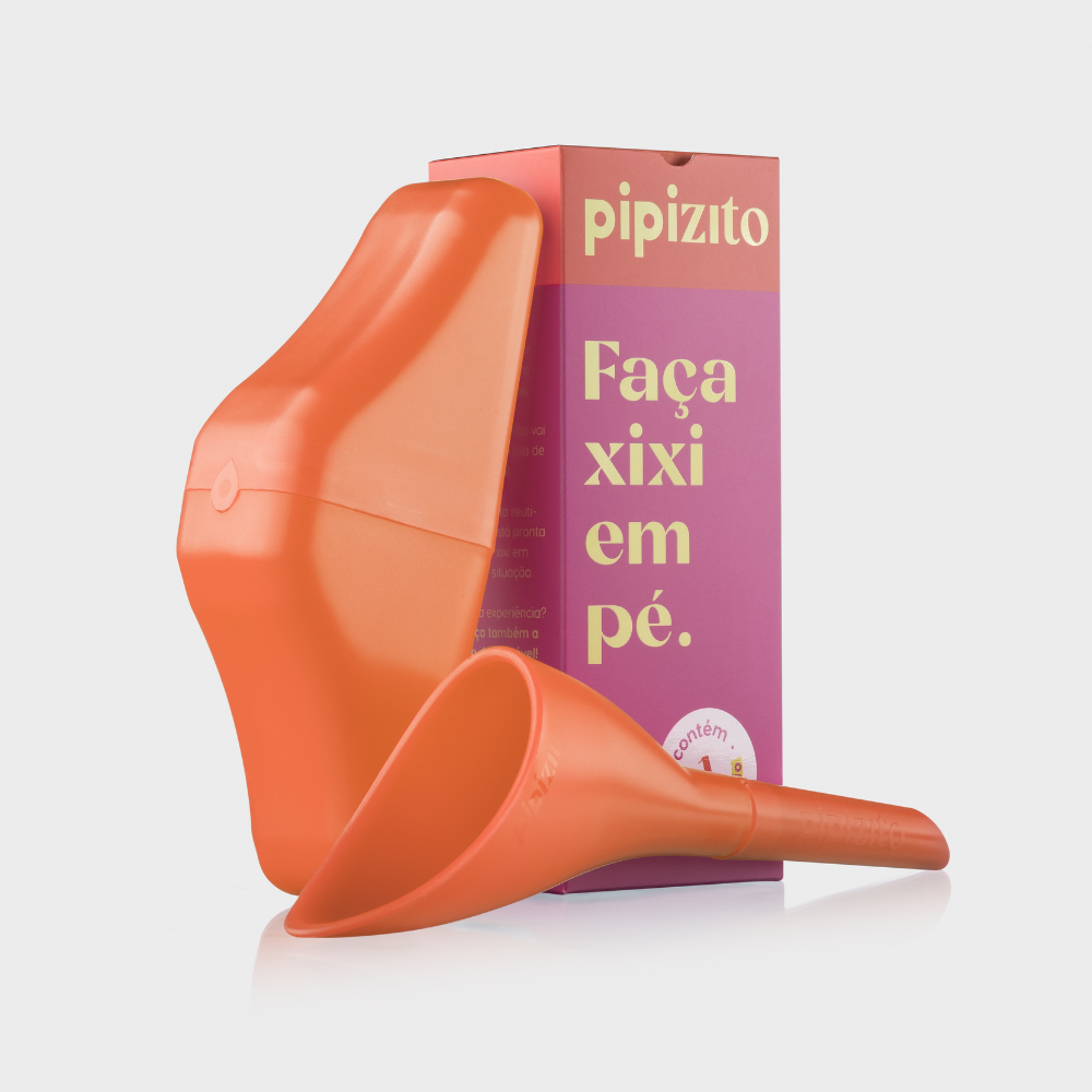 Pipizito Funil Urinário Reutilizável - Laranja