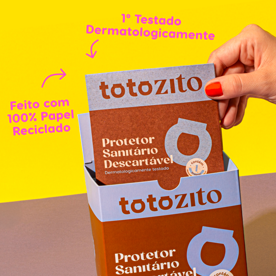 Totozito Protetor para Assento Sanitário Descartável