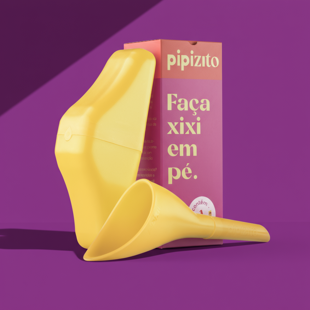 Pipizito Funil Urinário Reutilizável - Amarelo