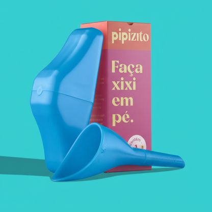 Pipizito Funil Urinário Reutilizável - Azul Celeste