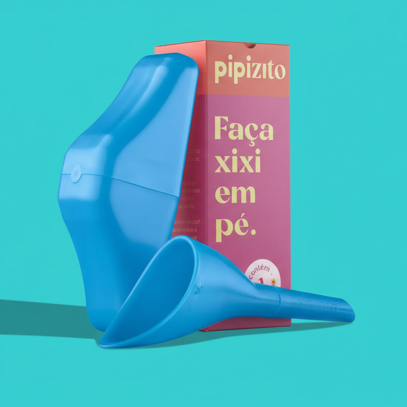 Pipizito Funil Urinário Reutilizável - Azul Celeste