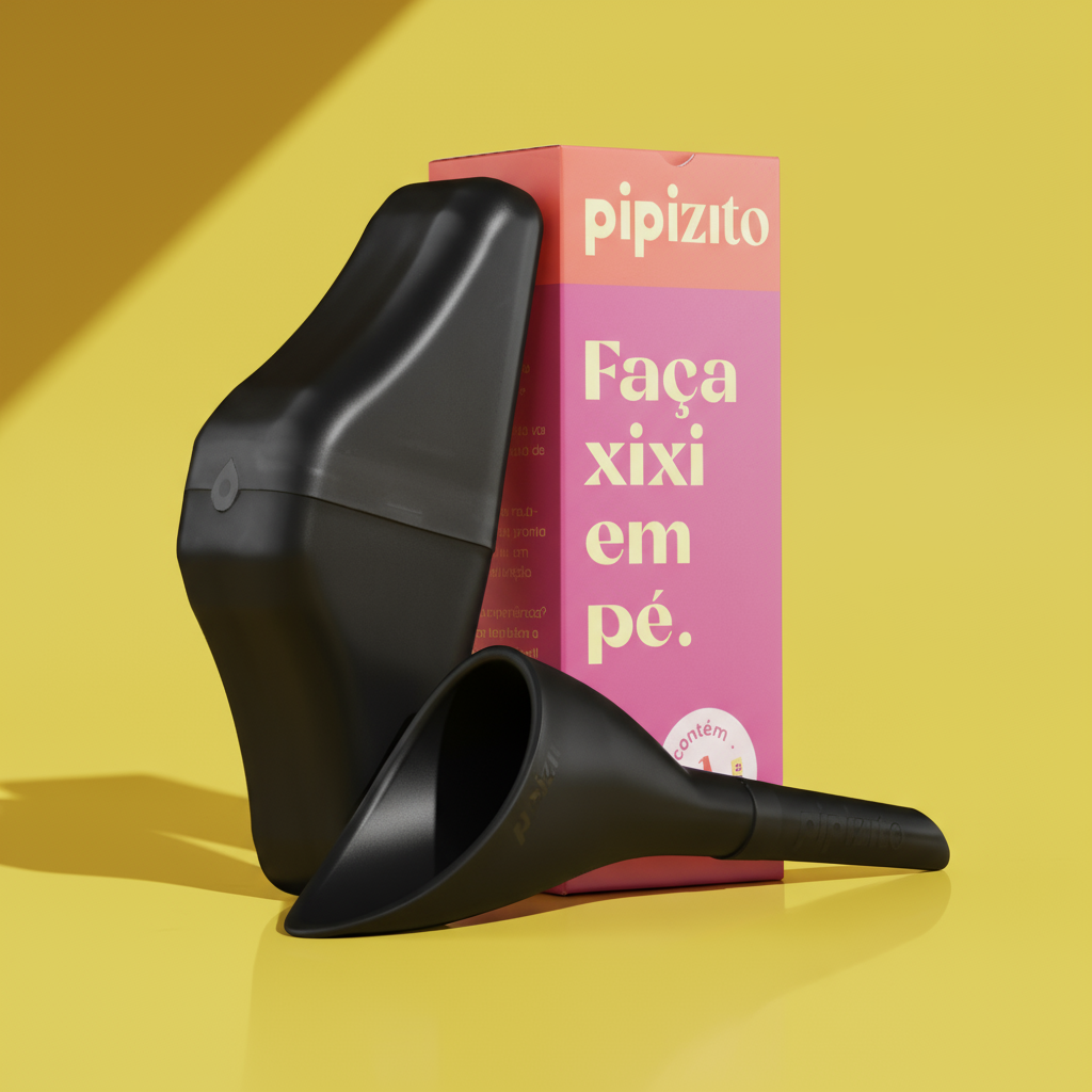 Pipizito Funil Urinário Reutilizável - Preto