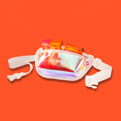 KIT TUDÃO: 1 Pipizito Reutilizável + 20 Pipizitos Descartáveis + 20 Wipezitos + 10 Totozitos + Pochete Holográfica Zitobags