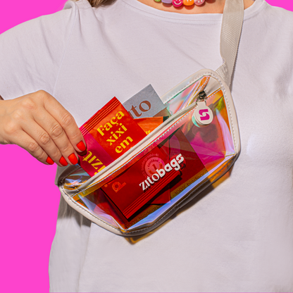 KIT TUDÃO: 1 Pipizito Reutilizável + 20 Pipizitos Descartáveis + 20 Wipezitos + 10 Totozitos + Pochete Holográfica Zitobags